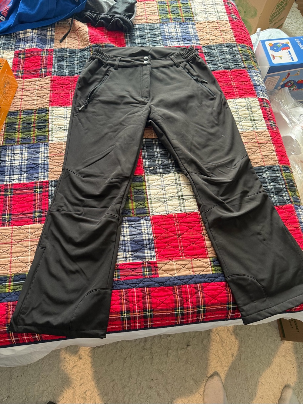Women's Black Boot Cut SKI PANTS